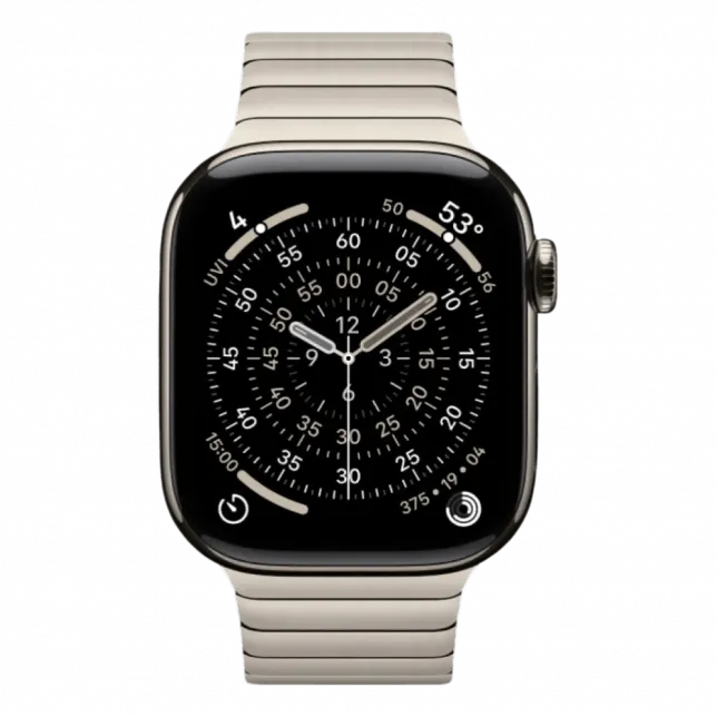 Apple Watch Series 11 GPS, 42mm Natural Titanium Case with Natural Link Bracelet