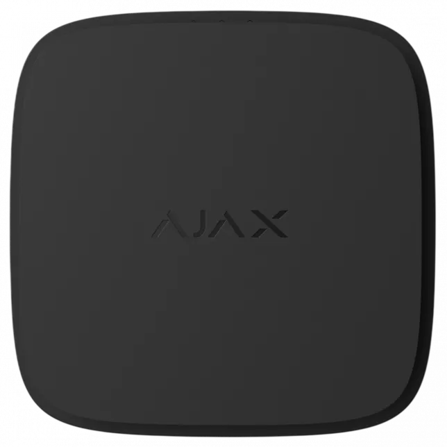 Датчик диму, температури та чадного газу Ajax FireProtect 2 RB Heat Smoke CO Jeweler, змінна батарея, бездротовий, чорний