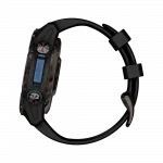 Смарт-годинник Garmin Descent Mk3i 43 мм Carbon Grey DLC Titanium з чорним силіконовим ремінцем