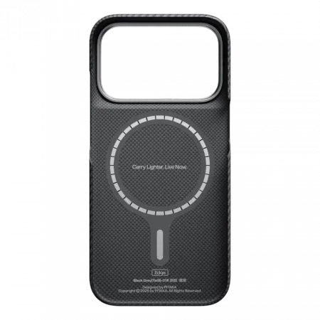 Чохол Pitaka Edge Ultra-Slim Twill Black/Grey для iPhone 18 Pro/17 Pro