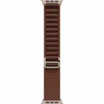 Apple Watch Ultra 4 GPS + LTE 49mm Natural Titanium Case with Burgundy Alpine Loop - Small (MJCR4+MK7D4)
