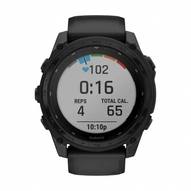 Смарт-годинник Garmin Tactix 8 51 мм Solar, Elite З сонячною підзарядкою та балістичним калькулятором Applied Ballistics Elite