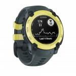 Смарт-годинник Garmin Instinct E 40 мм Electric Lime жовтий з Twilight сірим силіконовим ремінцем