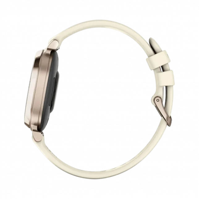 Смарт-годинник Garmin Lily 2 Sport Cream Gold з Coconut світло-бежевим силіконовим ремінцем