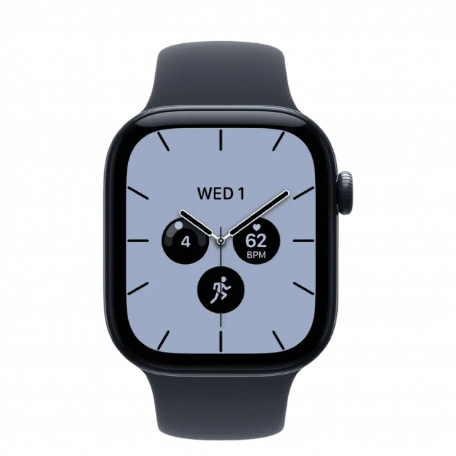 Apple Watch Series 12 GPS + LTE 46mm Night Blue Ceramic Case with Navy Blue Sport Band - S/M (MJH34)