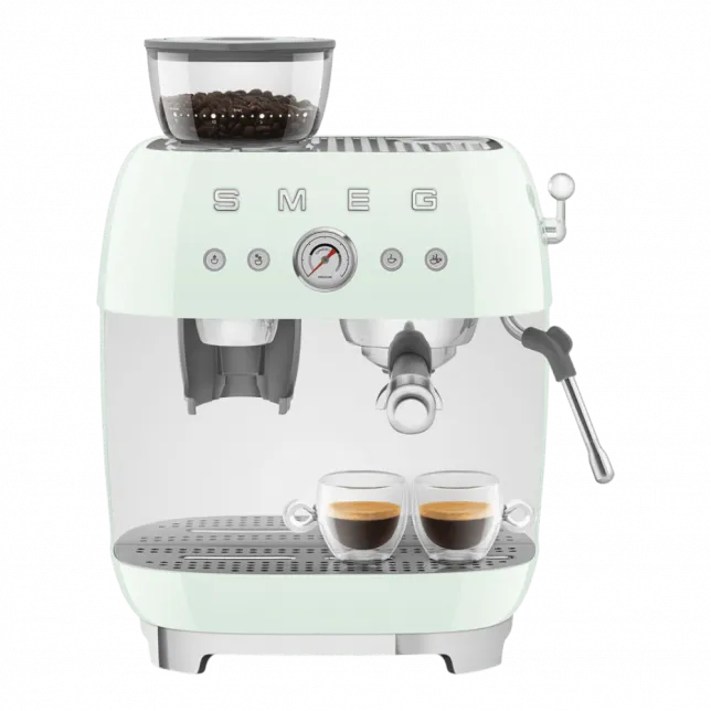 Кавомашина еспресо з кавомолкою Smeg (Green)