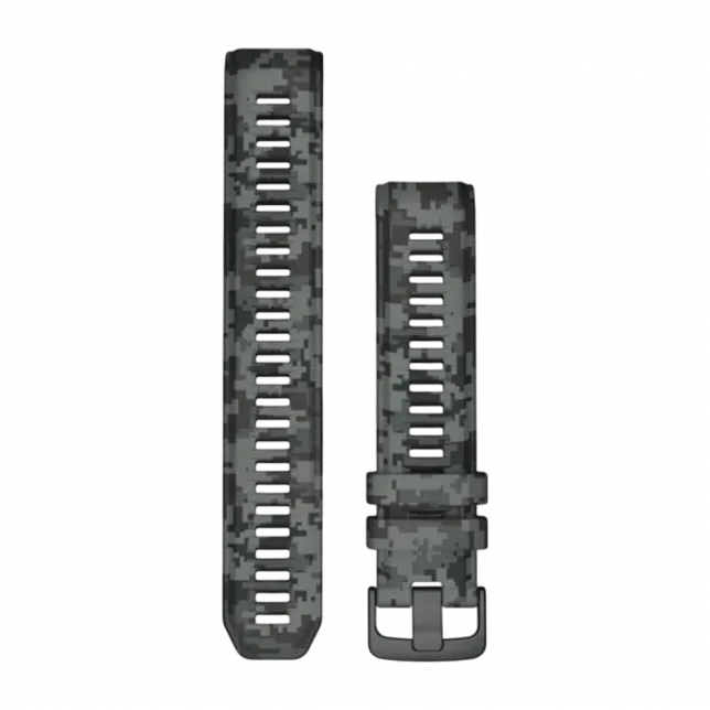 Ремінець 22 мм, (Instinct 2 серія) Graphite Camo сірий силіконовий