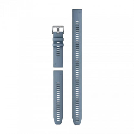 Ремінець QuickFit 22 мм, Hurricane Blue блакитний силіконовий (комплект з трьох частин)