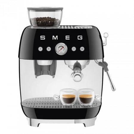 Кавомашина еспресо з кавомолкою Smeg (Black)
