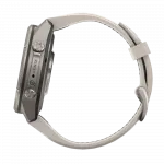 Смарт-годинник Garmin Fenix 9 Pro - inReach, 43мм Titanium з Fog Grey/Dark Sandstone сірим/темно сірим силіконовим ремінцем