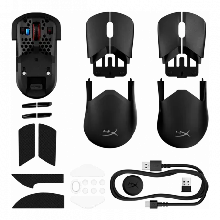 Миша HyperX Pulsefire SAGA PRO, RGB, USB-A/WL/BT, чорний