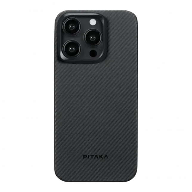 Чохол Pitaka MagEZ Case 4 Twill 600D for iPhone 15 Pro Black/Grey