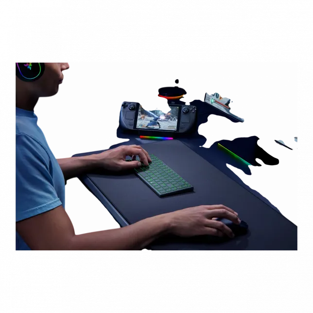 Клавіатура Razer Joro Ultra Low-Profile, 86key, BT, EN, RGB, чорний