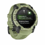 Смарт-годинник Garmin Instinct 3 50 мм, AMOLED Fern Green зелений з Fern Green зеленим силіконовим ремінцем