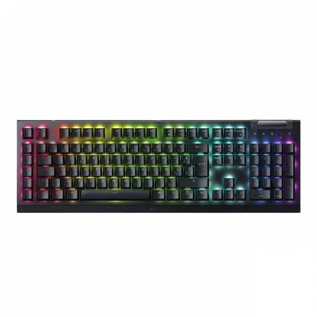 Клавіатура механічна Razer BlackWidow V4 X, 110key, Yellow Switch, USB-A, EN/RU, RGB, чорний