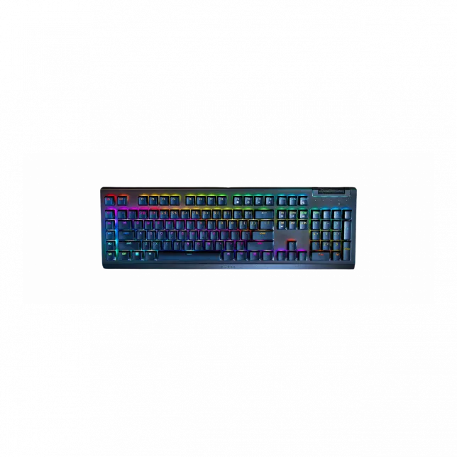 Клавіатура механічна Razer BlackWidow V4 X 110key, Green Switch, USB-A, EN/RU, RGB, чорний