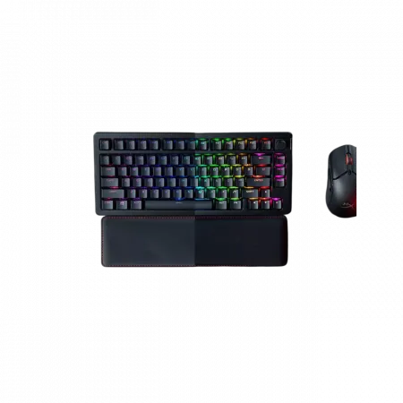 Клавіатура механічна HyperX Alloy Rise 75key, Red, USB-A/WL/BT, EN/UA, RGB, чорний