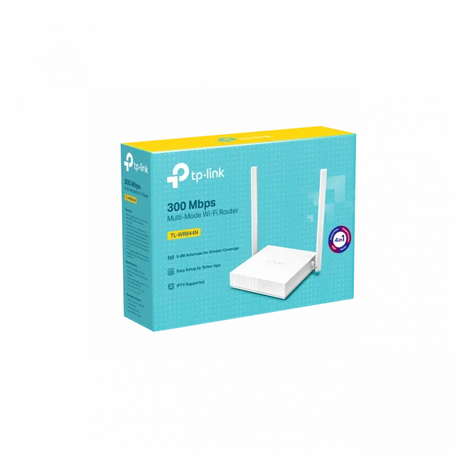 Маршрутизатор TP-LINK TL-WR844N N300, 4xFE LAN, 1xFE WAN