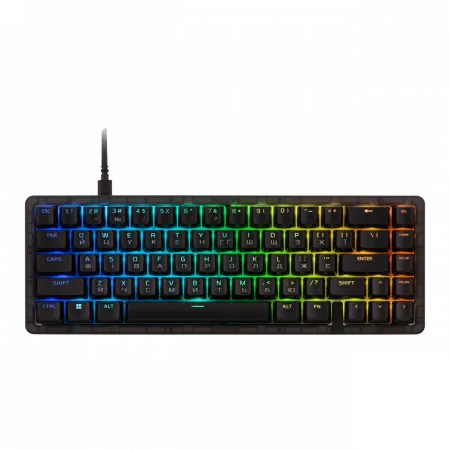 Клавіатура механічна HyperX Alloy Origins 2 65key, Red, USB-A, Hot-Swap, EN/UA, RGB, чорний