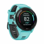 Смарт-годинник Garmin Forerunner 265 з Aqua корпусом та Aqua/Black бірюзовим силіконовим ремінцем