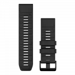 Ремінець QuickFit 26 мм, Black чорний силіконовий