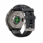 Смарт-годинник Garmin Fenix 9 Pro - inReach, 47мм Titanium з Graphite/Black темно-сірим/чорним силіконовим ремінцем