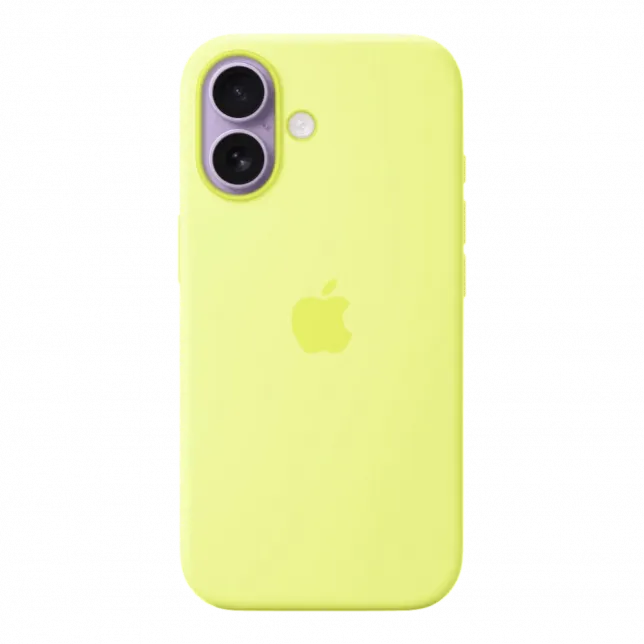 Чохол Apple Silicone Case with Magsafe для iPhone 17 (Neon Yellow)