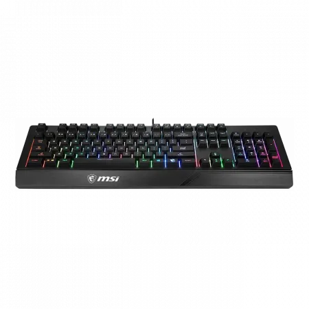 Клавіатура мембранна MSI Vigor GK20 UA 104key, USB-A, EN/UKR/RU, ColorLED, чорний
