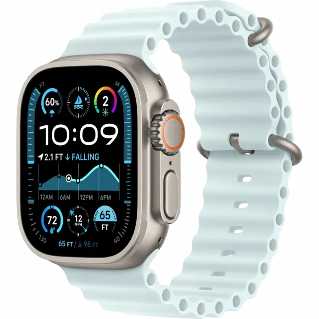 б/у Apple Watch Ultra 2 GPS + LTE 49mm Titanium Case with Ice Blue Ocean Band
