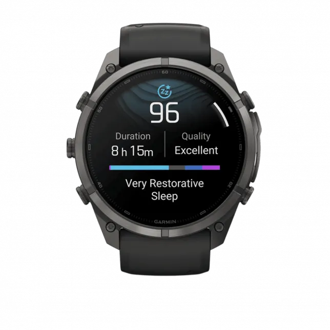 Смарт-годинник Garmin Fenix 9 Pro 51мм, Carbon Gray DLC Titanium з Black/Pebble Grey чорним/темно-сірим силіконовим ремінцем
