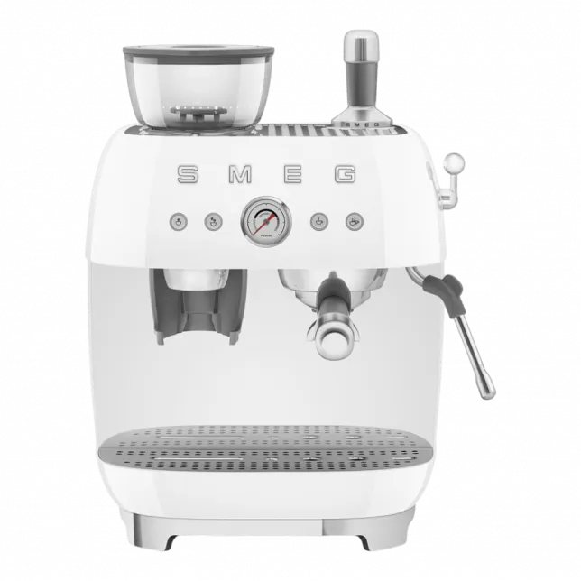 Кавомашина еспресо з кавомолкою Smeg (White)