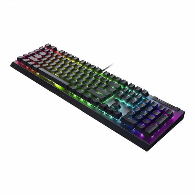 Клавіатура механічна Razer BlackWidow V4 X, 110key, Yellow Switch, USB-A, EN/RU, RGB, чорний