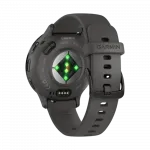 Смарт-годинник Garmin Venu 3S Slate Stainless Steel Bezel з Pebble Gray темно-сірим корпусом та силіконовим ремінцем