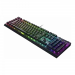 Клавіатура механічна Razer BlackWidow V4 X, 110key, Yellow Switch, USB-A, EN/RU, RGB, чорний