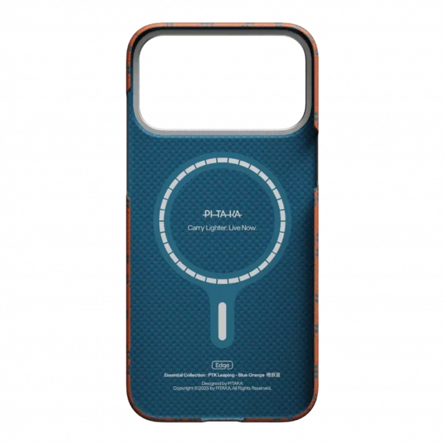 Чохол Pitaka Edge для iPhone 17 Pro Monogram Blue/Orange