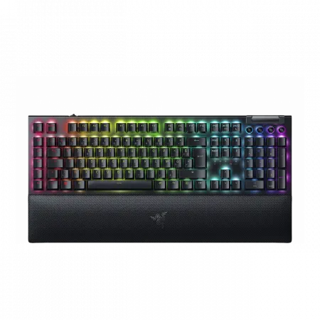 Клавіатура механічна Razer BlackWidow V4, 114key, Yellow Switch, USB-A, EN/RU, RGB, чорний