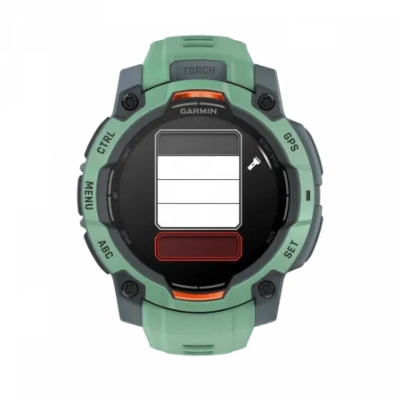 Смарт-годинник Garmin Instinct 3 45 мм, AMOLED Neotropic зелений з Neotropic зеленим силіконовим ремінцем