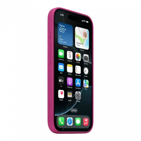 Чохол Apple Silicone Case with Magsafe для iPhone 16 Pro (Fuchsia)