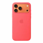 Чохол Apple Silicone Case with Magsafe для iPhone 17 Pro (Bright Guava)