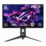 Монітор Asus 26.5" ROG Swift PG27UCDM 2xHDMI, DP, USB-C, 3xUSB, QD-OLED, 3840x2160, 240Hz, 0.03ms, DCI-P3 99%, G-SYNC, FreeSync, Pivot, HDR400