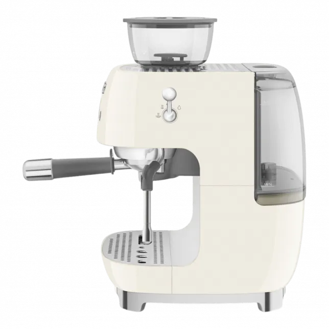 Кавомашина еспресо з кавомолкою Smeg (Cream)