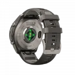 Смарт-годинник Garmin Fenix 9 Pro - inReach, Solar, 47мм Titanium з Pebble Grey темно-сірим силіконовим ремінцем
