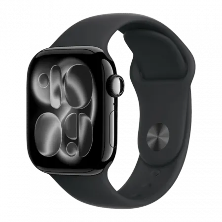 б/у Apple Watch Series 11 GPS 42mm Jet Black Aluminum Case with Black Sport Band (S/M)