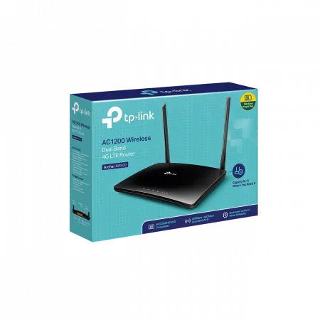 Маршрутизатор TP-LINK TL-MR400 AC1350, 4G/LTE, 3xFE LAN, 1xFE WAN, MESH
