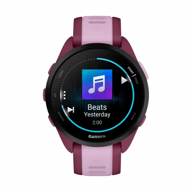 Смарт-годинник Garmin Forerunner 165 Music Berry/Lilac червоно-рожевий