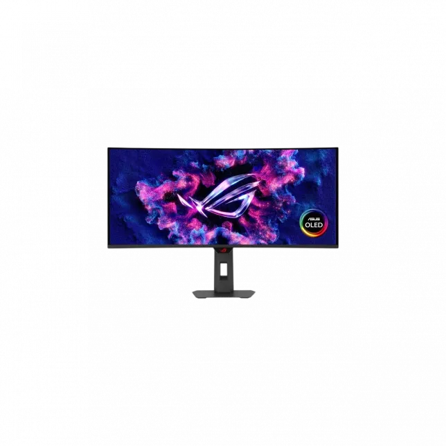 Монітор Asus 34" ROG Strix XG34WCDG 2xHDMI, DP, USB-C, 3xUSB, Audio, QD-OLED, 3440x1440, 21:9, 175Hz, 0.03ms, DCI-P3 99.3%, CURVED, G-SYNC, FreeSync, HAS, HDR400
