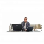 Монітор портативний Asus 23.8" ZenScreen MB249C HDMI, USB-C, MM, IPS, 75Hz, AdaptiveSync, Pivot, C-Clamp Arm