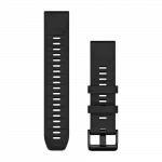Ремінець QuickFit 22 мм, Black чорний силіконовий