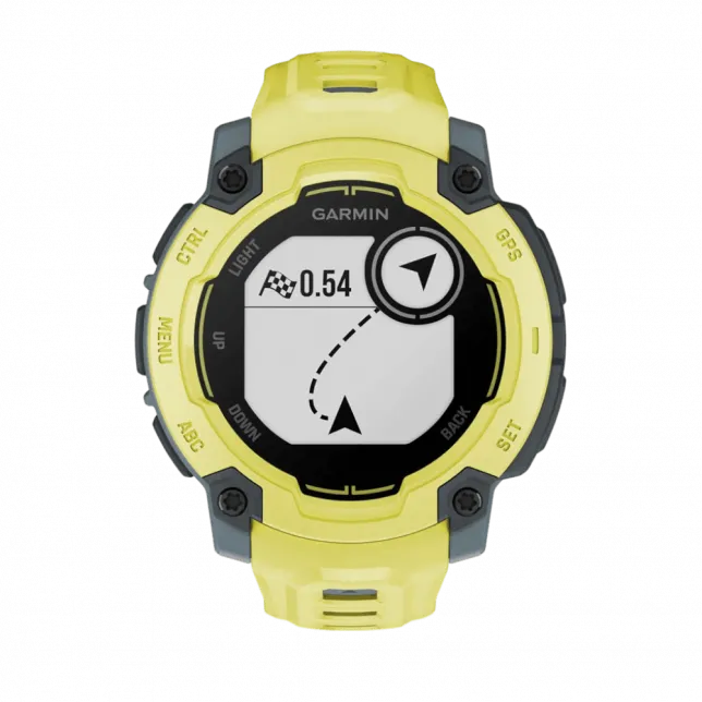 Смарт-годинник Garmin Instinct E 45 мм Electric Lime жовтий з Electric Lime жовтим силіконовим ремінцем