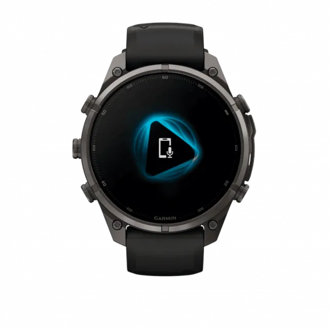 Смарт-годинник Garmin Fenix 9 Pro 47мм, Carbon Gray DLC Titanium з Black/Pebble Grey чорним/темно-сірим силіконовим ремінцем
